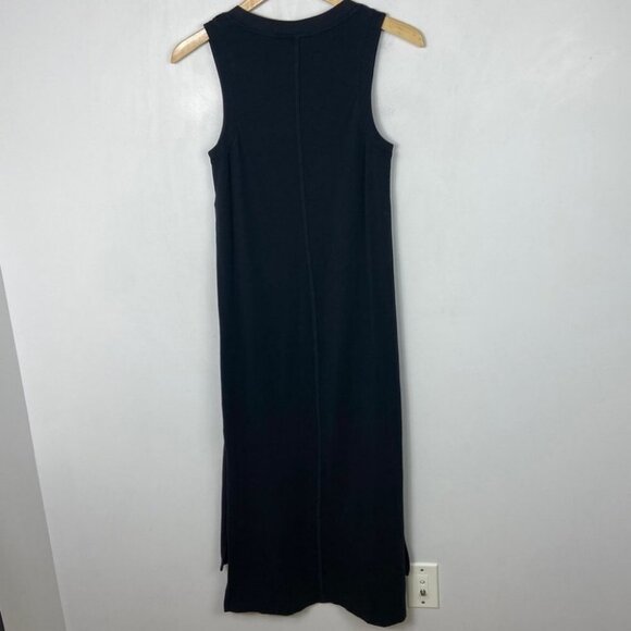 Lululemon Maxi Tank Dress Black Sleeveless Size 2 Pima Cotton 2020 All Yours - Picture 10 of 14